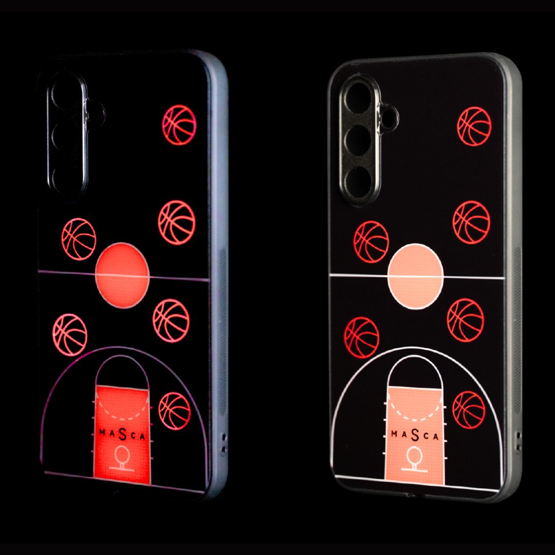 Basketball Court - Glow-in-the-Dark Phone Case with Full Protection
