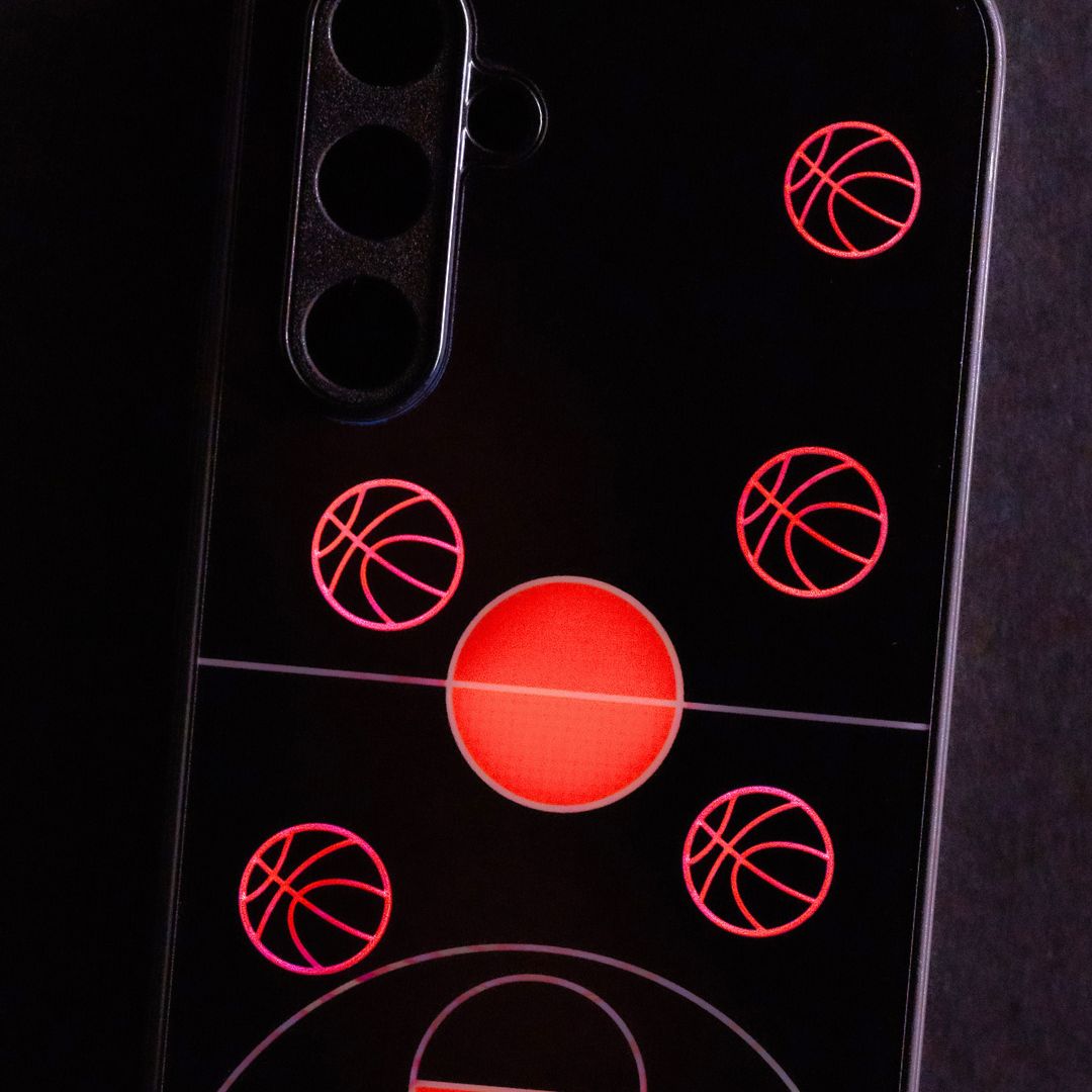 Basketball Court - Glow-in-the-Dark Phone Case with Full Protection
