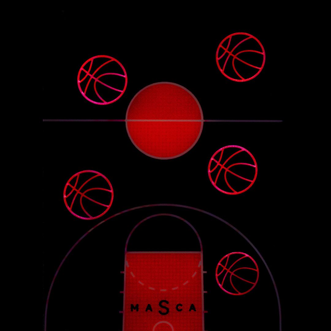 Basketball Court - Glow-in-the-Dark Phone Case with Full Protection