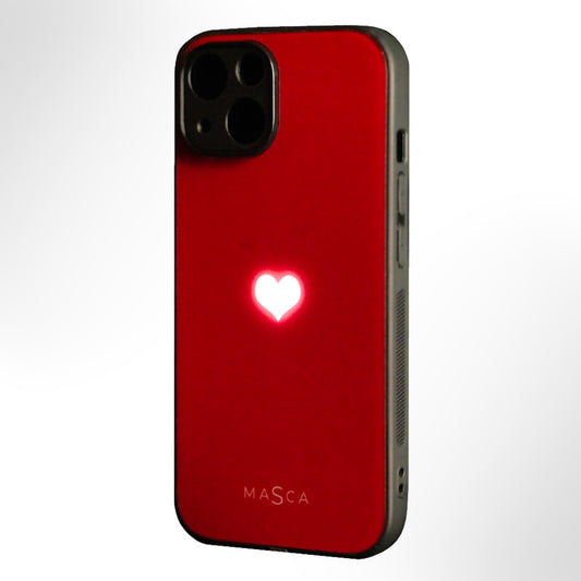 Bloody Heart - White Heart LED Phone Case with Subtle Charm